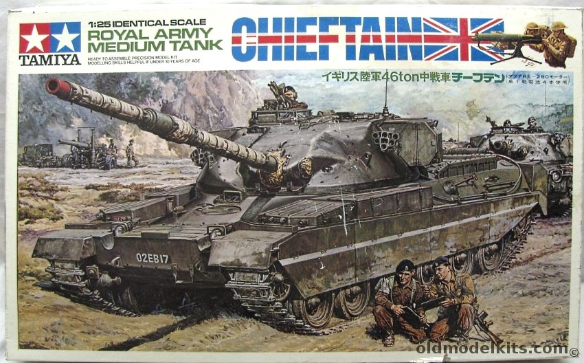 Tamiya 1/25 Chieftain Royal Army Medium Tank Motorized, DT108